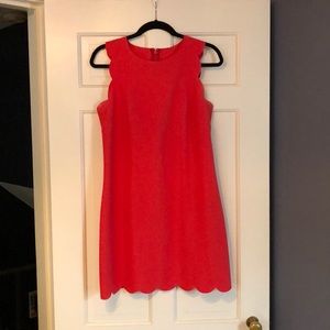 JCrew Pink Scallop Dress